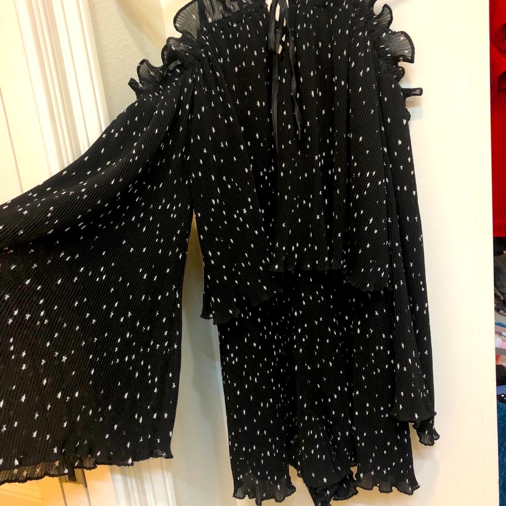 Star pleated Romper